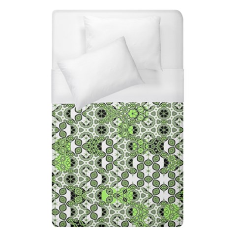 Black Lime Green Checkered Duvet Cover (Single Size) from ArtsNow.com