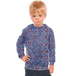 Abstract Checkered Pattern Kids  Hooded Pullover