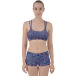 Abstract Checkered Pattern Perfect Fit Gym Set