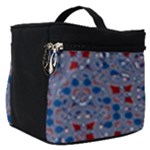 Abstract Checkered Pattern Make Up Travel Bag (Small)