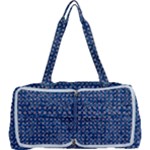 Artsy Blue Checkered Multi Function Bag