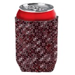 Abstract Red Black Checkered Can Holder