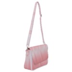 Fresh Pink Ombre Shoulder Bag with Back Zipper