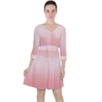Fresh Pink Ombre Ruffle Dress