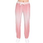 Fresh Pink Ombre Women velvet Drawstring Pants