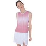 Fresh Pink Ombre Women s Sleeveless Sports Top