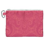 Blush Pink Octopus Swirls Canvas Cosmetic Bag (XL)