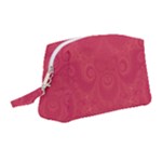 Blush Pink Octopus Swirls Wristlet Pouch Bag (Medium)