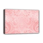 Pretty Pink Spirals Deluxe Canvas 18  x 12  (Stretched)