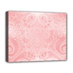 Pretty Pink Spirals Deluxe Canvas 20  x 16  (Stretched)