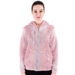 Pretty Pink Spirals Women s Zipper Hoodie