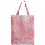 Pretty Pink Spirals Zipper Classic Tote Bag