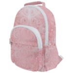 Pretty Pink Spirals Rounded Multi Pocket Backpack