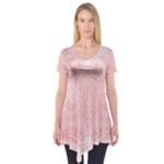 Pretty Pink Spirals Short Sleeve Tunic 