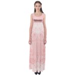 Pretty Pink Spirals Empire Waist Maxi Dress