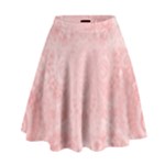 Pretty Pink Spirals High Waist Skirt