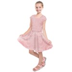 Pretty Pink Spirals Kids  Short Sleeve Dress