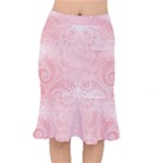Pretty Pink Spirals Short Mermaid Skirt