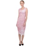 Pretty Pink Spirals Sleeveless Pencil Dress