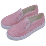 Pretty Pink Spirals Kids  Canvas Slip Ons