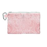 Pretty Pink Spirals Canvas Cosmetic Bag (Medium)