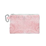 Pretty Pink Spirals Canvas Cosmetic Bag (Small)