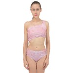 Pretty Pink Spirals Spliced Up Two Piece Swimsuit