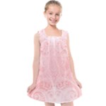 Pretty Pink Spirals Kids  Cross Back Dress