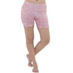 Pretty Pink Spirals Lightweight Velour Yoga Shorts
