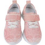 Pretty Pink Spirals Kids  Velcro Strap Shoes
