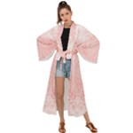 Pretty Pink Spirals Maxi Kimono