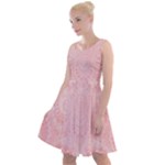 Pretty Pink Spirals Knee Length Skater Dress