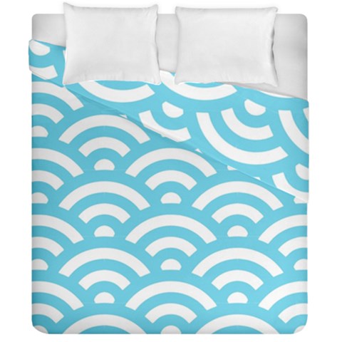 Waves Duvet Cover Double Side (California King Size) from ArtsNow.com