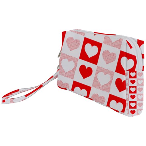 Hearts  Wristlet Pouch Bag (Small) from ArtsNow.com