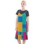 Squares  Camis Fishtail Dress