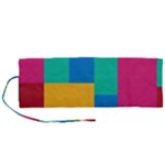 Squares  Roll Up Canvas Pencil Holder (M)