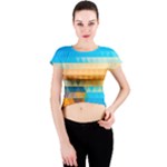 Mosaic  Crew Neck Crop Top