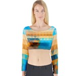 Mosaic  Long Sleeve Crop Top