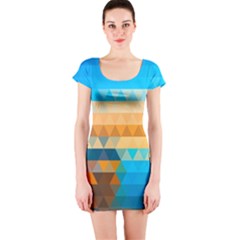 Short Sleeve Bodycon Dress Front
