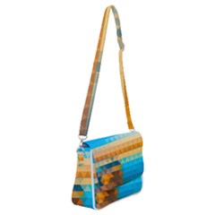 Shoulder Bag with Back Zipper 