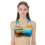 Mosaic  Sports Bra with Border