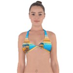 Mosaic  Halter Neck Bikini Top