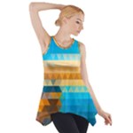 Mosaic  Side Drop Tank Tunic