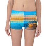 Mosaic  Reversible Boyleg Bikini Bottoms