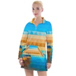 Mosaic  Women s Long Sleeve Casual Dress