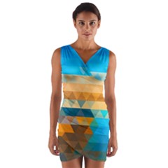 Wrap Front Bodycon Dress 