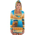 Mosaic  Long Sleeve Hooded T-shirt