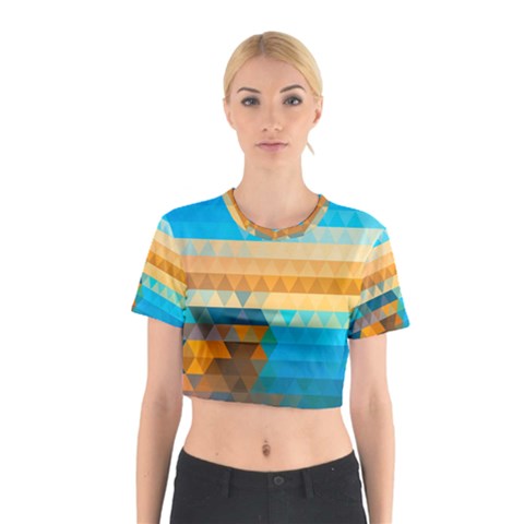 Mosaic  Cotton Crop Top from ArtsNow.com