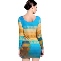 Long Sleeve Velvet Bodycon Dress 