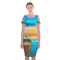 Classic Short Sleeve Midi Dress Front